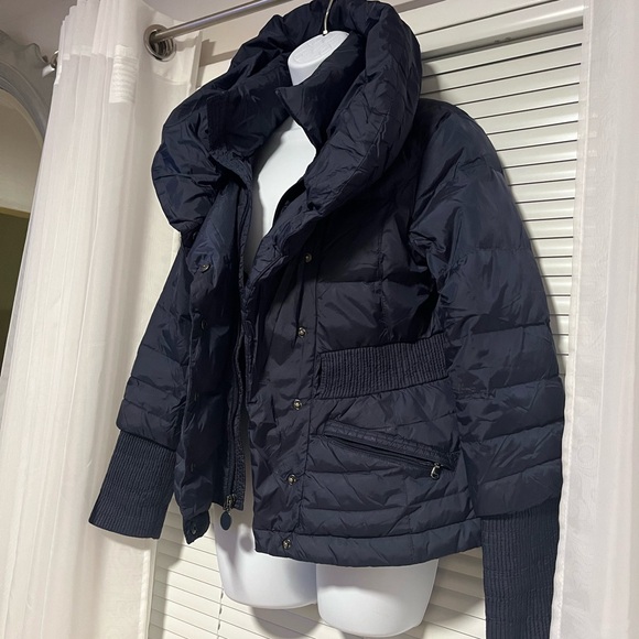 Tahari Insulated Puffer Jacket Blue Nylon Womens - Picture 6 of 7